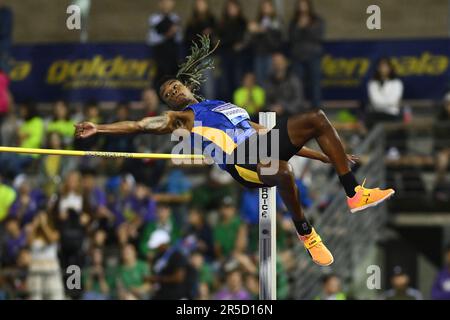 Florence, Italy. 02nd June, 2023. JuVaughn HARRISON (USA) during the Golden Gala Pietro Mennea 2023 on June 2, 2023 at the Stadio Luigi Ridolfi in Florence, Italy. Credit: Live Media Publishing Group/Alamy Live News Stock Photo