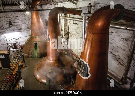 Springbank distillery still house , Campbeltown, Scotland, United Kingdom Stock Photo