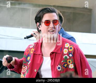 June Rockefeller June, 02, 2023 Logan Henderson of Big Time Rush perform on Today Show ...