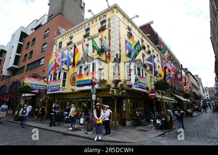 The Oliver St. John Gogarty's Hostel in Temple Bar, Dublin, Ireland. Stock Photo