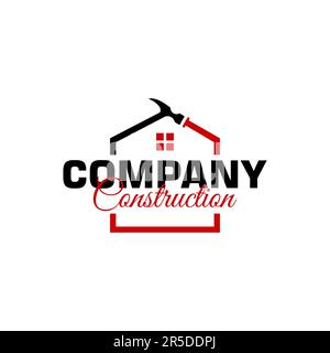 home repair service icon vector emblem logo inspiration Stock Vector