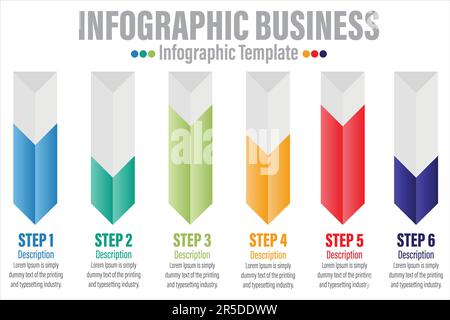 Modern Bar Business Infographic. Bar chart infographic template. Abstract digital business Infographic. Can be used for workflow process, business pyr Stock Vector