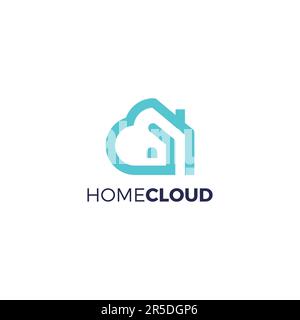 Home Cloud Logo vector Simple. Real Estate Logo Stock Vector