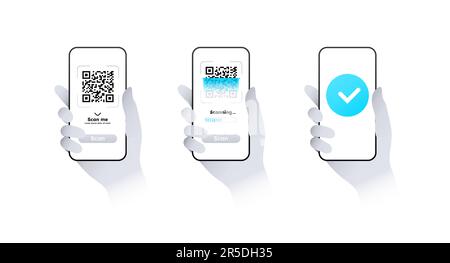 Scan QR code set Stock Vector