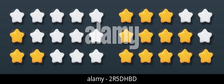 Star rating concept Stock Vector