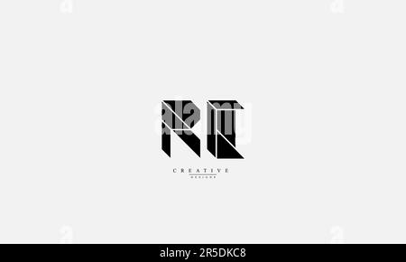Alphabet letters Initials Monogram logo RC CR R C Stock Vector