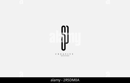 Alphabet letters Initials Monogram logo SP Stock Vector