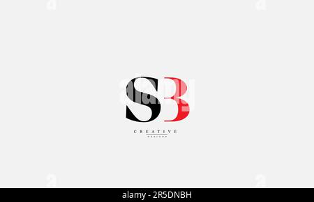 Alphabet letters Initials Monogram logo SB BS S B Stock Vector