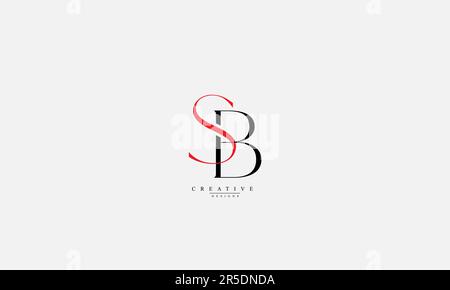 Alphabet letters Initials Monogram logo SB BS S B Stock Vector