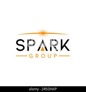 Spark Logo Template Design Creative idea Stock Vector