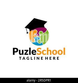 school academy logo Template Design Creative idea Stock Vector