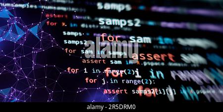 programming and coding technologies. Developer working on web Stock Photo