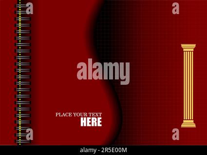 Abstract background or cover for brochure. Colored  vector illustration Stock Vector