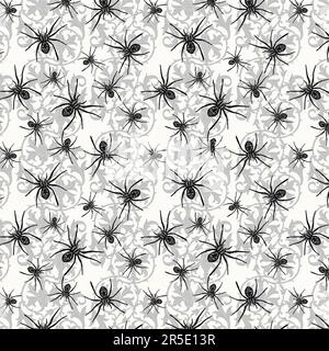 Ant textilel pattern for ladies suit printing patterns.spider design Stock Vector