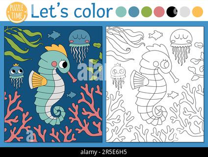 Coloring Books for Toddlers: Animals Coloring Book Kids Activity Book  Children Activity Books for Kids Ages 2-8 Sea Life, Underwater Colouring  Page (Paperback)