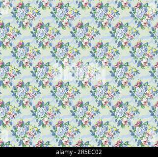 Abstract Design of Textured Flowers Ready for Textile Prints. Stock Vector
