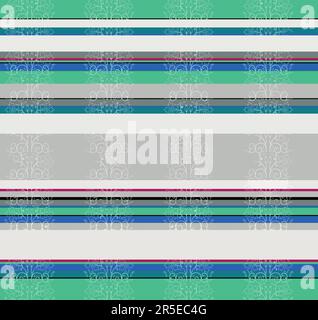 Abstract Design of Textured Flowers Ready for Textile Prints. Stock Vector