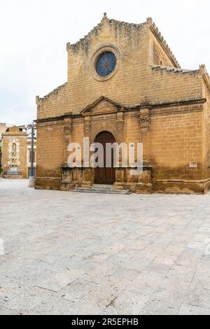 Church of Maria Santissima Assunta (Chiesa di Maria Santissima Assunta) , Old town of Castelvetrano, Sicily, Italy. Stock Photo