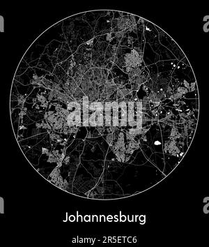 City Map Johannesburg South Africa Africa vector illustration Stock Vector