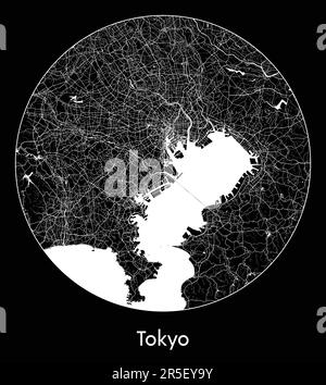 City Map Sendai Japan Asia vector illustration Stock Vector
