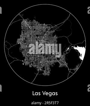 City Map Las Vegas United States North America vector illustration Stock Vector