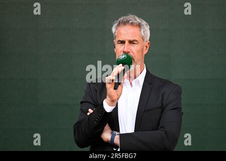 Paris, France. 02nd June, 2023. Marc Maury during the French Open, Grand Slam tennis tournament on June 2, 2023 at Roland Garros stadium in Paris, France. Credit: Victor Joly/Alamy Live News Stock Photo