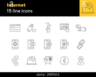 Internet icons Stock Vector