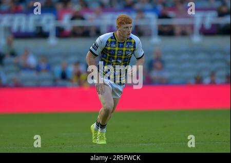 Luis Roberts #24 of Leeds Rhinos during the Betfred Super League Magic Weekend match Leeds Rhinos vs Castleford Tigers at St. James's Park, Newcastle, United Kingdom, 3rd June 2023 (Photo by Craig Cresswell/News Images) in ,  on 6/3/2023. (Photo by Craig Cresswell/News Images/Sipa USA) Stock Photo
