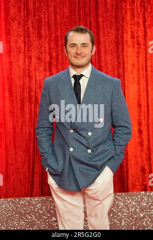 Max Bowden attends the British Soap Awards 2023 at The Lowry Theatre in Salford. Picture date: Saturday June 3, 2023. Stock Photo