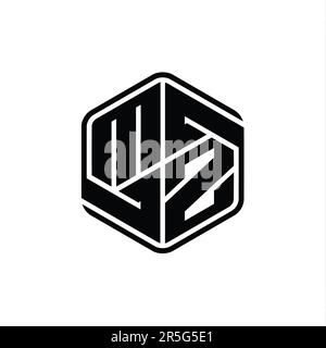 PM Logo monogram gaming with hexagon geometric shape design