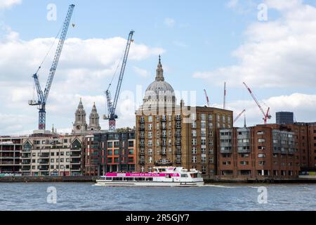 London, UK. 3rd June, 2023. London Eye River Cruise sailing on the river Thames. (Credit Image: © Pietro Recchia/SOPA Images via ZUMA Press Wire) EDITORIAL USAGE ONLY! Not for Commercial USAGE! Stock Photo