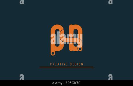 Alphabet letters Modern Creative logo QD , DQ Stock Vector