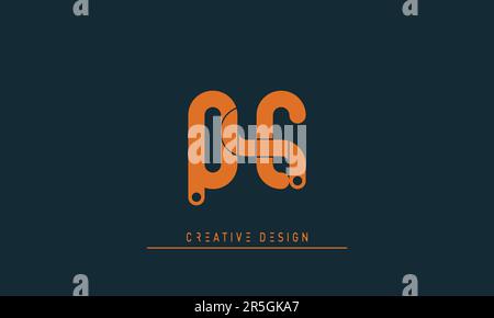 Alphabet letters Modern Creative logo QE , EQ Stock Vector