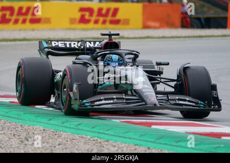 Barcelona, Spain. 3rd June 2023: Circuit de Barcelona-Catalunya, Barcelona, Spain: Formula 1 Spanish Grand Prix 2023: Qualifying Day: George Russell Credit: Action Plus Sports Images/Alamy Live News Stock Photo