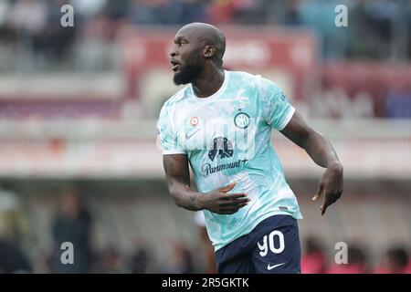 Turin, Italy. 3rd June, 2023. Romelu Lukaku of FC Internazionale during the Serie A match at Stadio Grande Torino, Turin. Picture credit should read: Jonathan Moscrop/Sportimage Credit: Sportimage Ltd/Alamy Live News Stock Photo