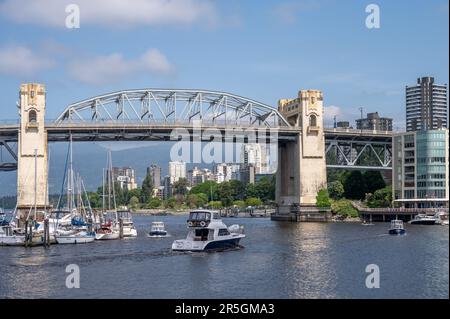 Vancouver, British Columbia - May 27, 2023: Views of Vancouver's False Creek from Granville Island. Stock Photo