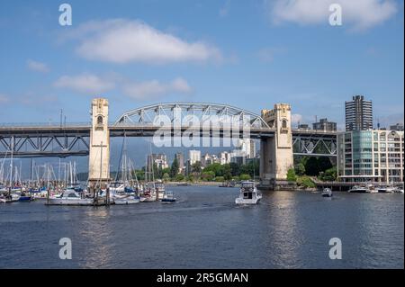 Vancouver, British Columbia - May 27, 2023: Views of Vancouver's False Creek from Granville Island. Stock Photo