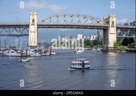 Vancouver, British Columbia - May 27, 2023: Views of Vancouver's False Creek from Granville Island. Stock Photo