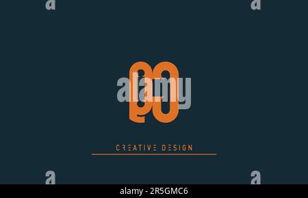 Alphabet letters Modern Creative logo QJ , JQ Stock Vector