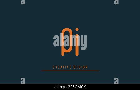 Alphabet letters Modern Creative logo QI , IQ Stock Vector