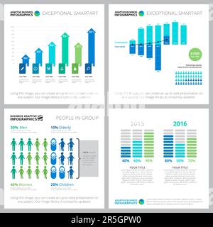 Creative diagram set for statistical report Stock Vector