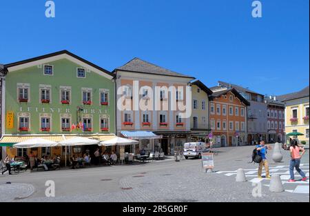 Austria, Mondsee, pedestrian zone in Mondsee Stock Photo