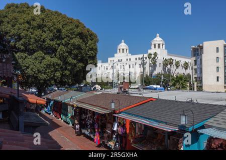 LOS ANGELES, CALIFORNIA/USA - AUGUST 10 : Olvera Street market in Los Angeles on August 10, 2011 Stock Photo