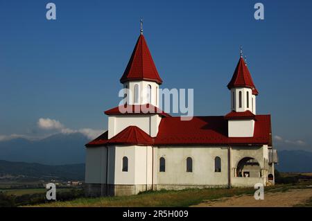 The small Orthodox monastery of Vestem, a southern suburb of Sibiu, is run by Abbess Maria Craciun. Transylvania, Romania Stock Photo