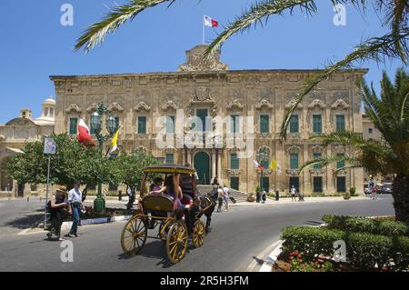 Auberge de Castille in Valletta, Malta Stock Photo