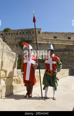 In Guardia Parade, Fort St. Elmo, Valletta, Malta Stock Photo