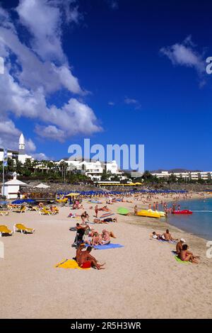 Playa Dorada in Playa Blanca, Lanzarote, Canary Islands, Spain Stock Photo