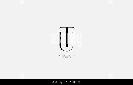 Alphabet letters Initials Monogram logo TU UT T U Stock Vector