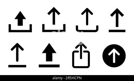 Upload icon set. load data symbol Stock Vector Image & Art - Alamy