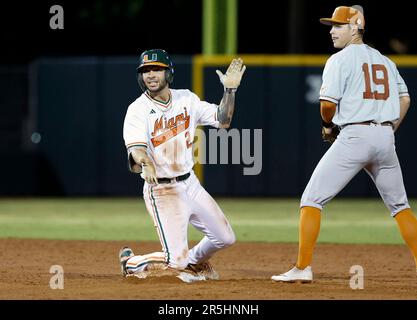 June 10 2023 Palo Alto CA U.S.A. Texas infielder Mitchell Daly (19),Texas  catcher / third base Peyton Powell (15),Texas infielder Jack O'Dowd (27)and  Texas infielder Jared Thomas (9)looks on as the new